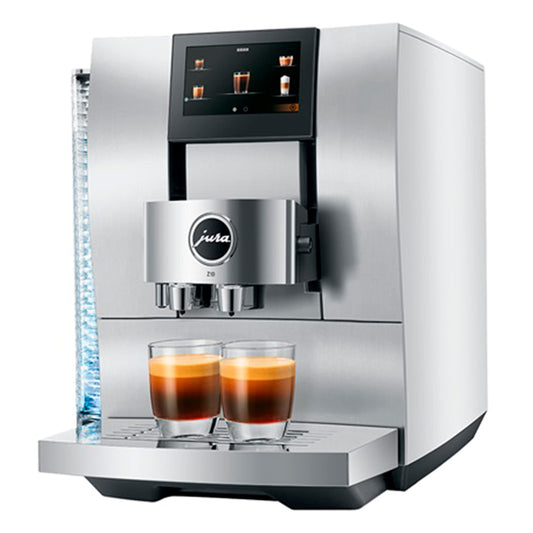 Jura Z10 Coffee Machine Aluminum White with Glass Milk Container