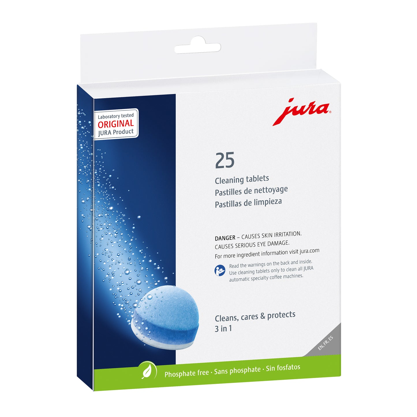 JURA 3-Phase Cleaning Tablets, 25 Pack