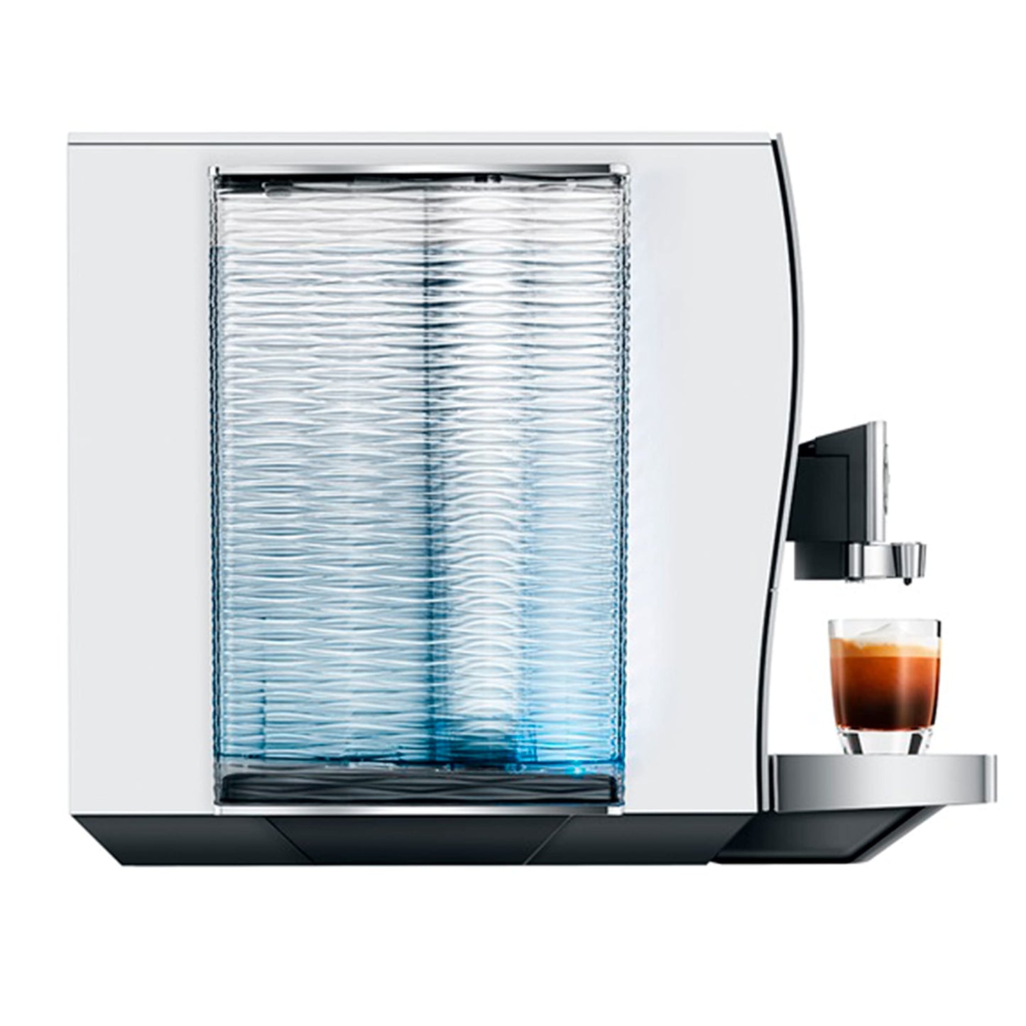 Jura Z10 Coffee Machine Aluminum White with Glass Milk Container