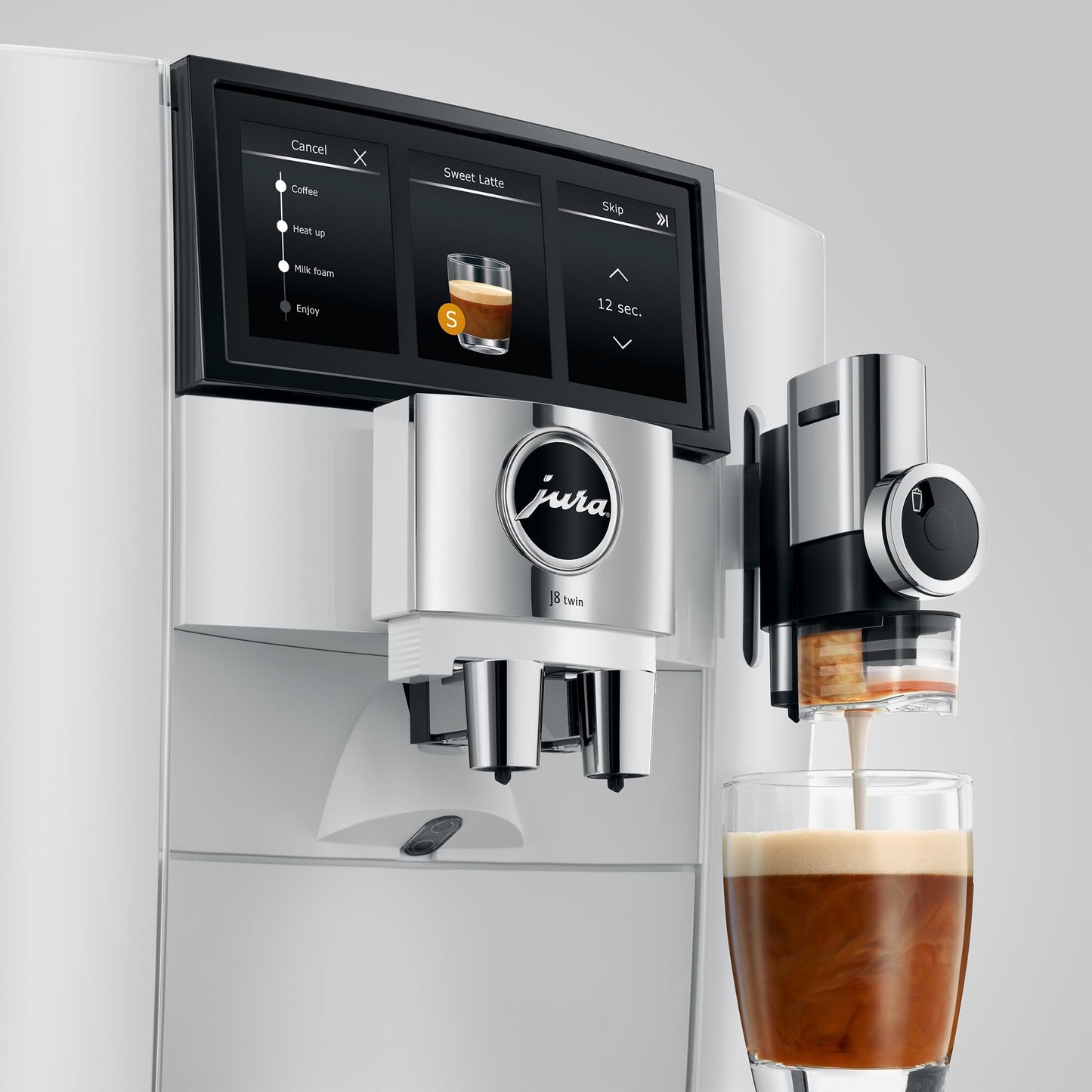 Jura J8 Twin Automatic Coffee Machine White