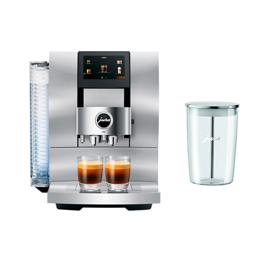 Jura Z10 Coffee Machine Aluminum White with Glass Milk Container