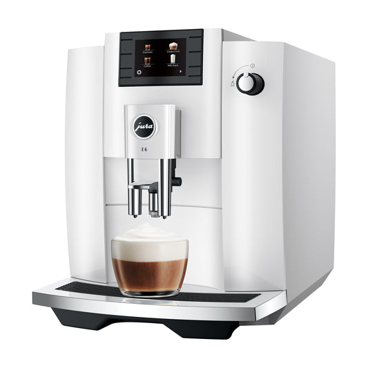 Jura E6 White Factory Serviced